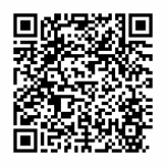 Zwart-witte QR-code op een witte achtergrond, waarschijnlijk verwijzend naar informatie over eiwitrijke voeding.