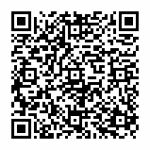Zwart-witte QR-code met vierkant patroon op witte achtergrond. Mogelijk leidt scannen naar info over voedingsadvies of maagresectie.