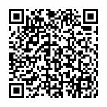 Zwart-witte QR-code op witte achtergrond die leidt naar voedingsadviezen voor patiënten na een totale maagresectie.